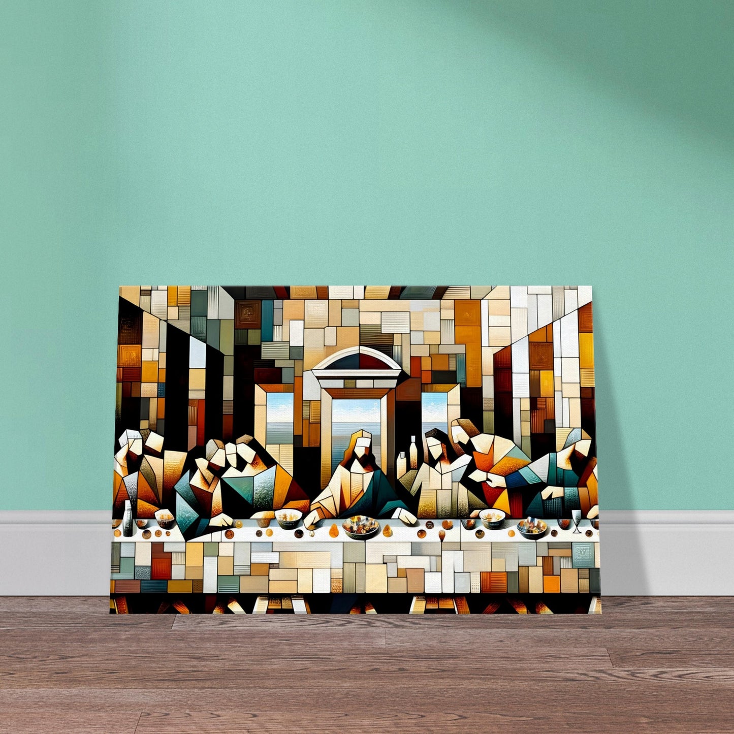 Cubism "The Last Supper" Oil Painting Canvas Print