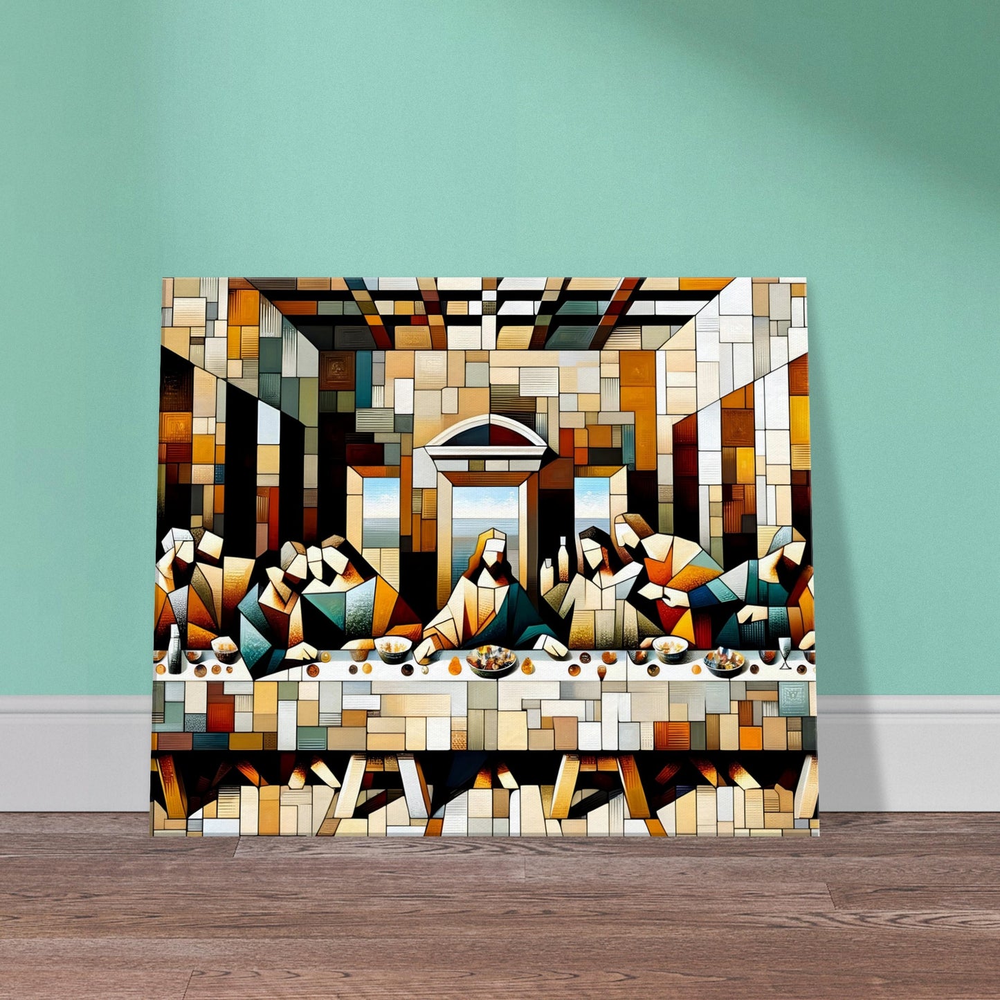 Cubism "The Last Supper" Oil Painting Canvas Print