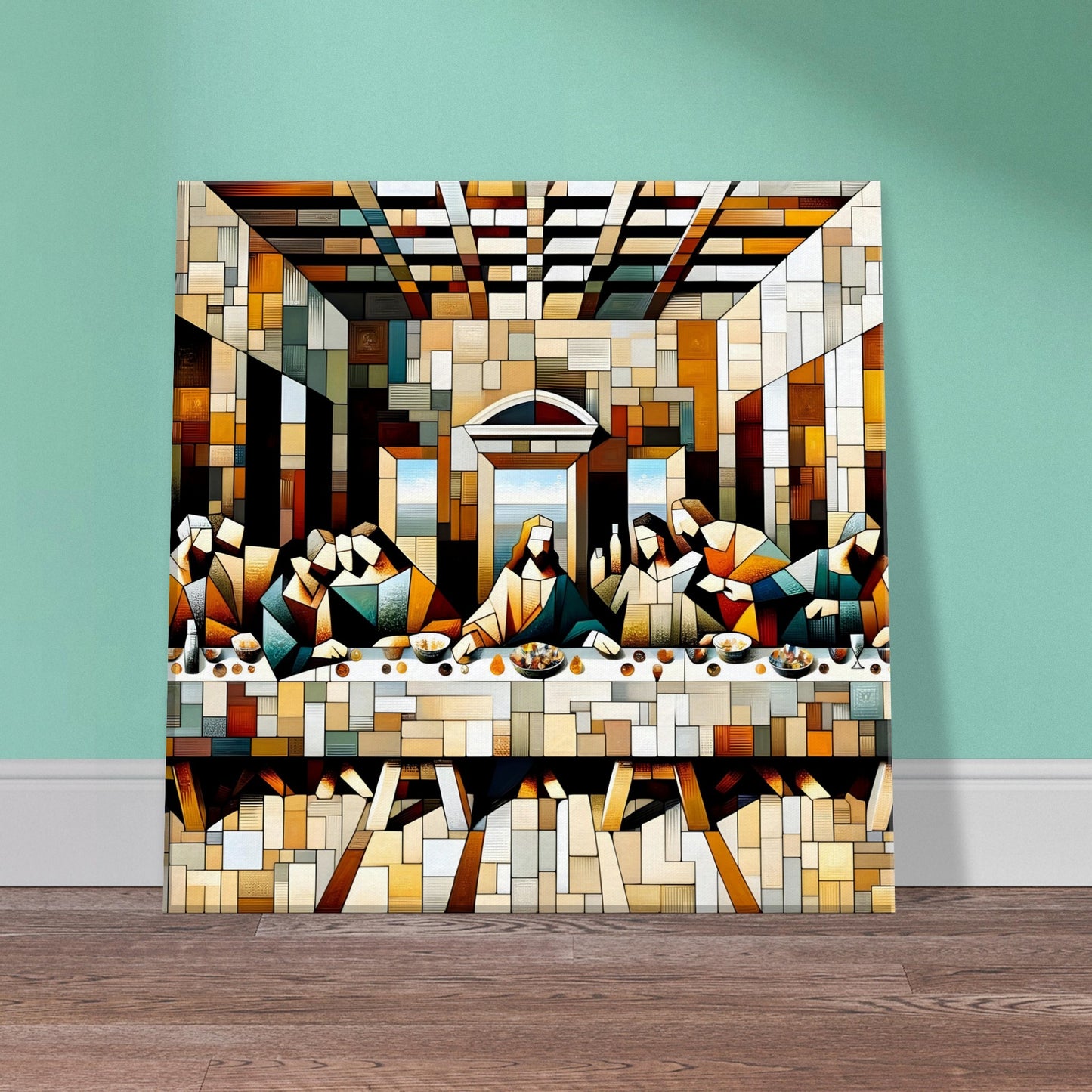 Cubism "The Last Supper" Oil Painting Canvas Print