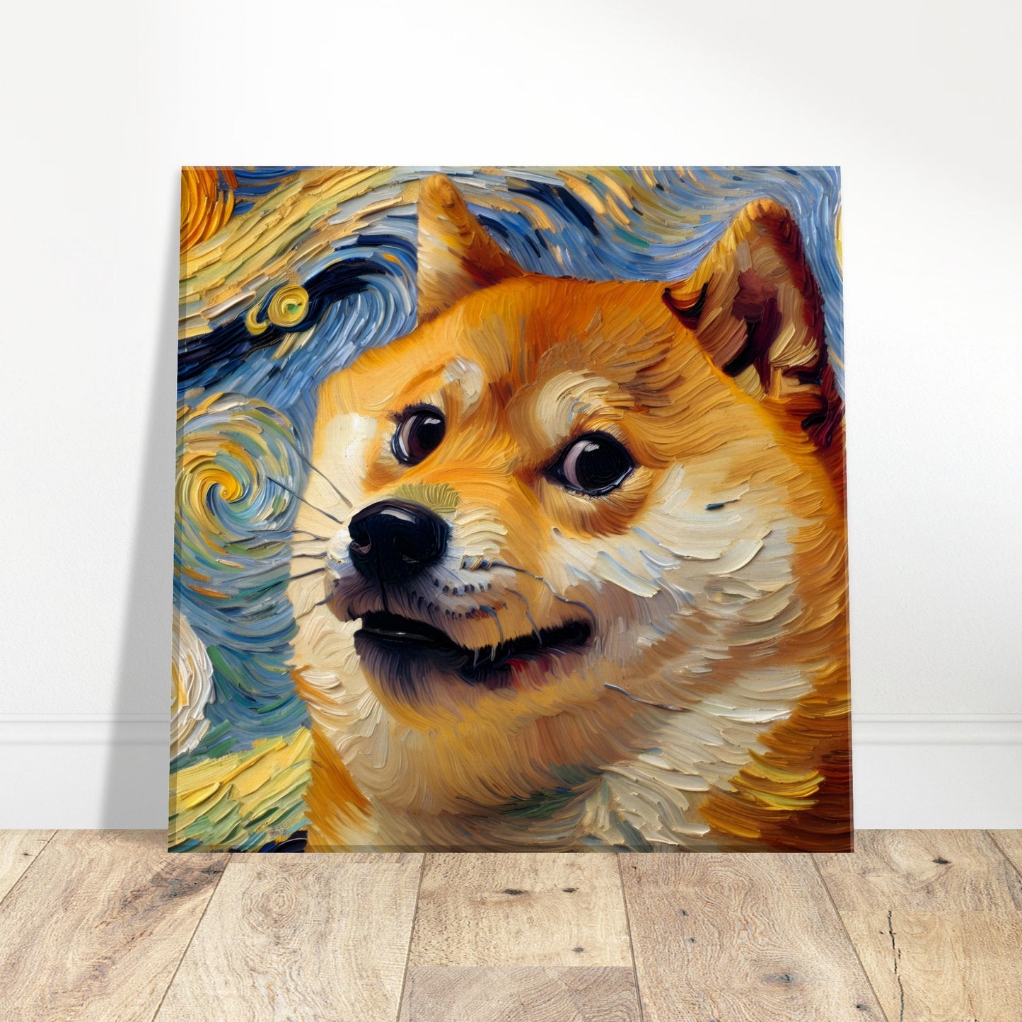 Van Gogh Inspired 'the Doge' Canvas Print