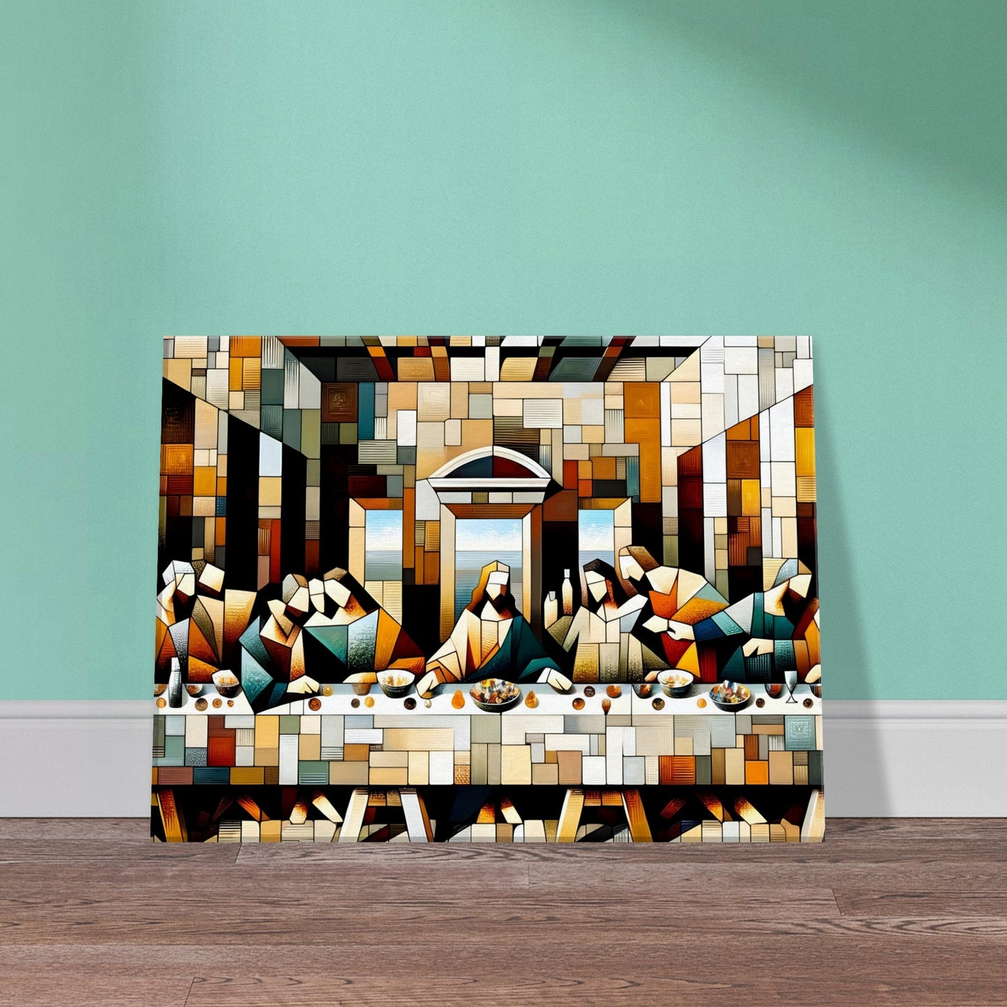 Cubism "The Last Supper" Oil Painting Canvas Print