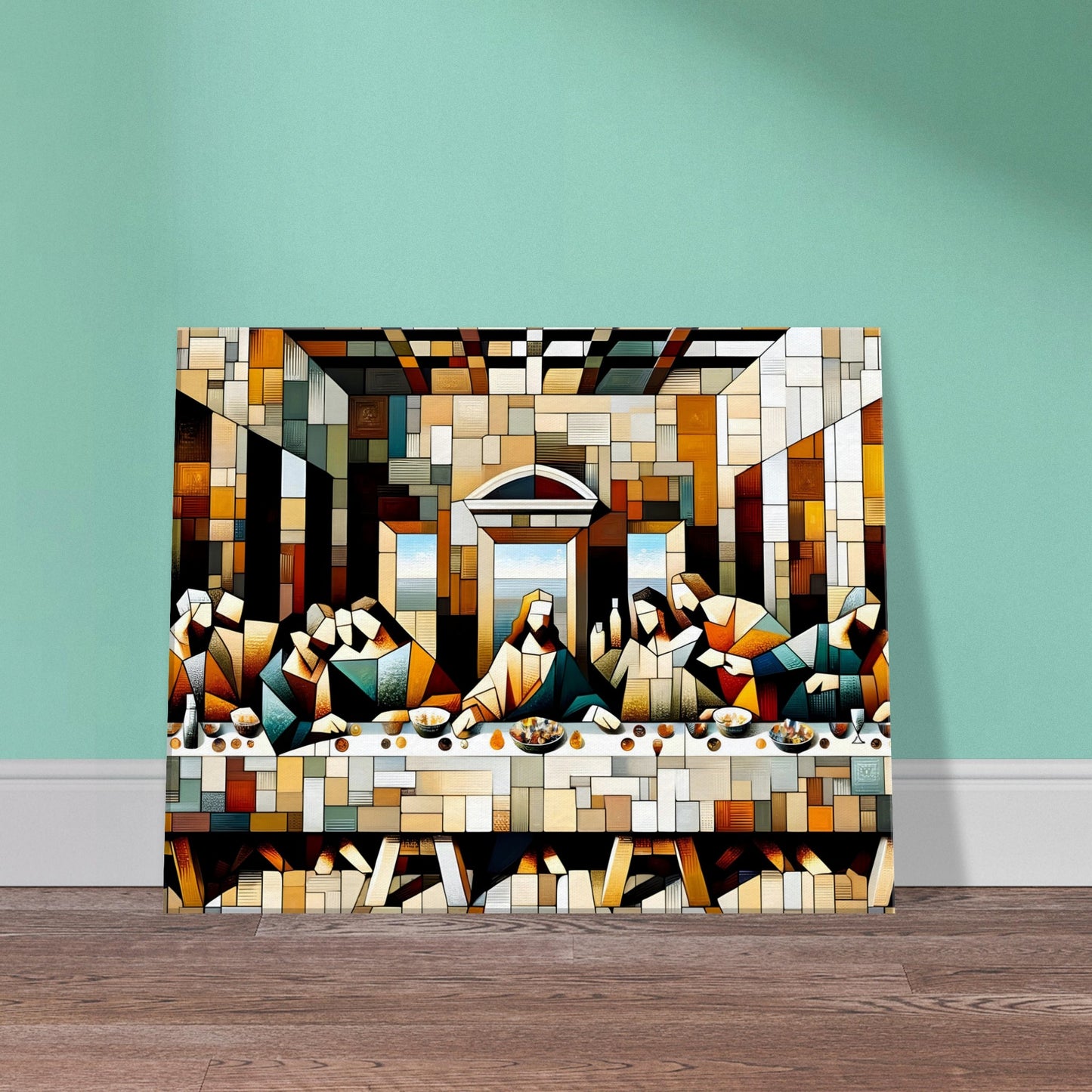 Cubism "The Last Supper" Oil Painting Canvas Print