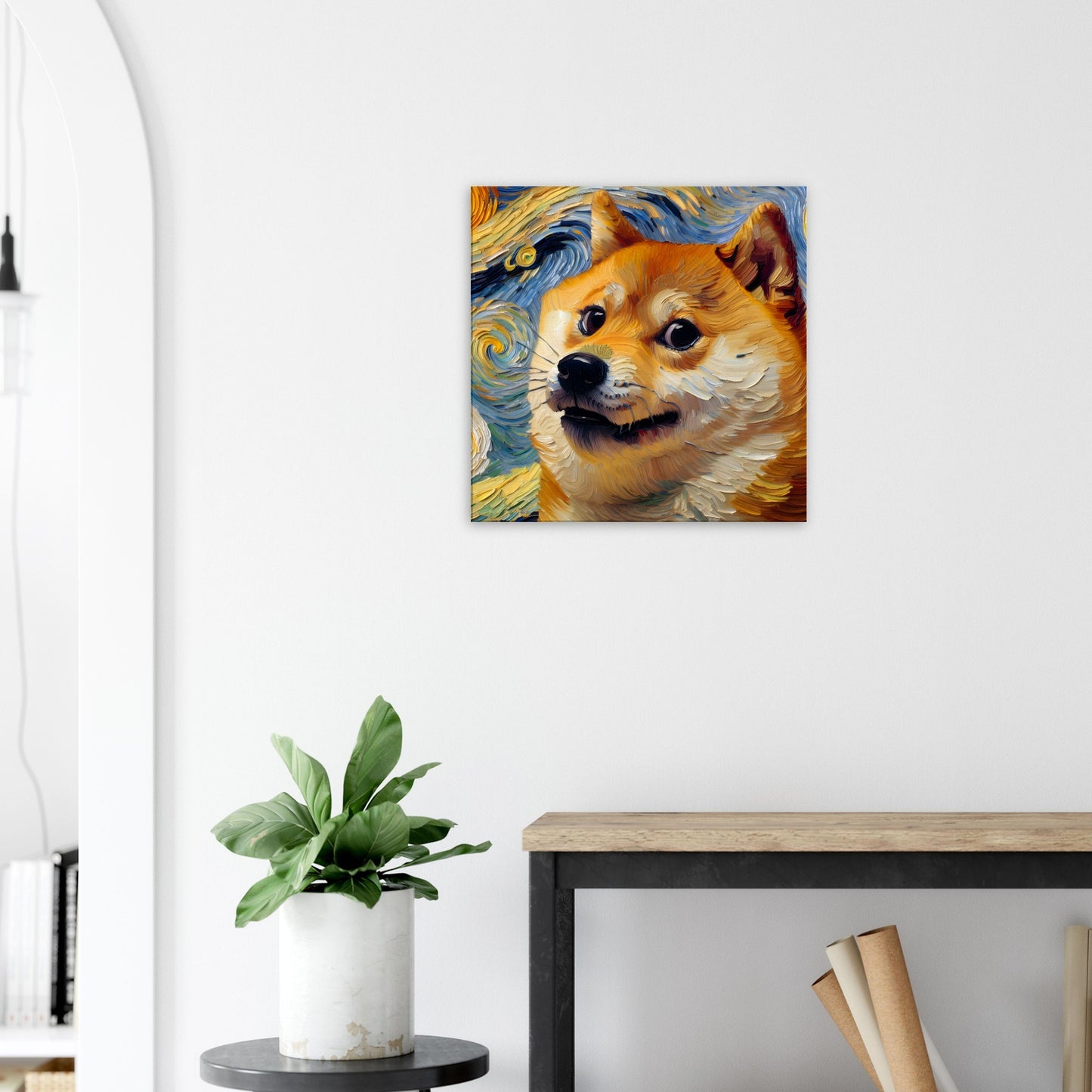 Van Gogh Inspired 'the Doge' Canvas Print